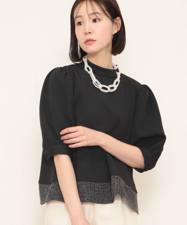 stand collar blouse