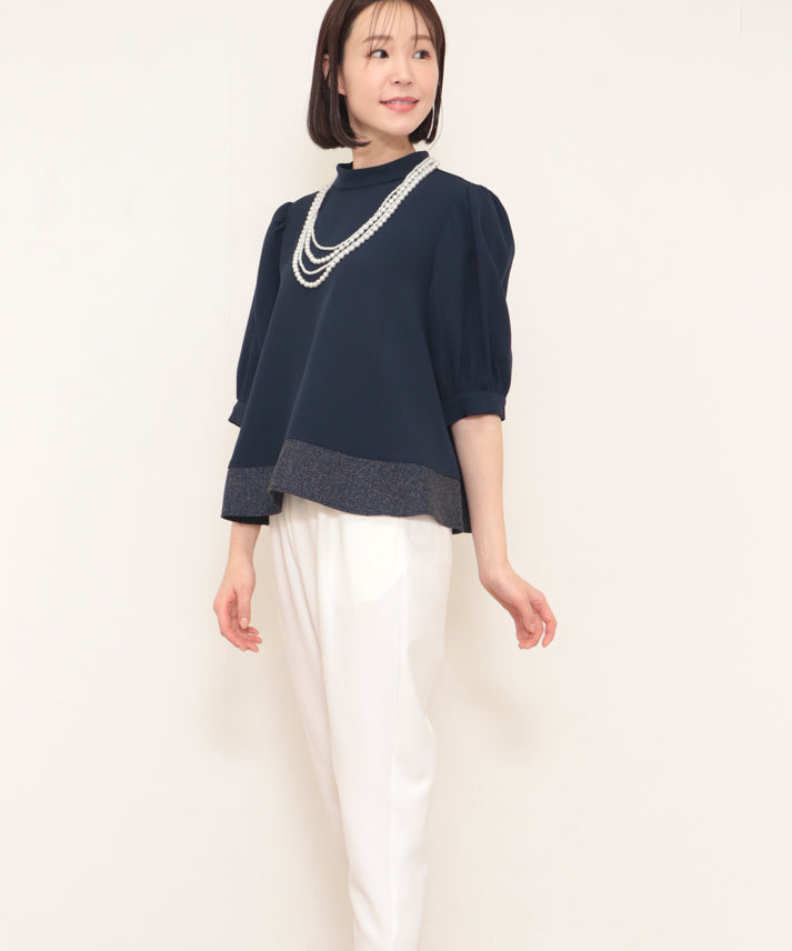 stand collar blouse