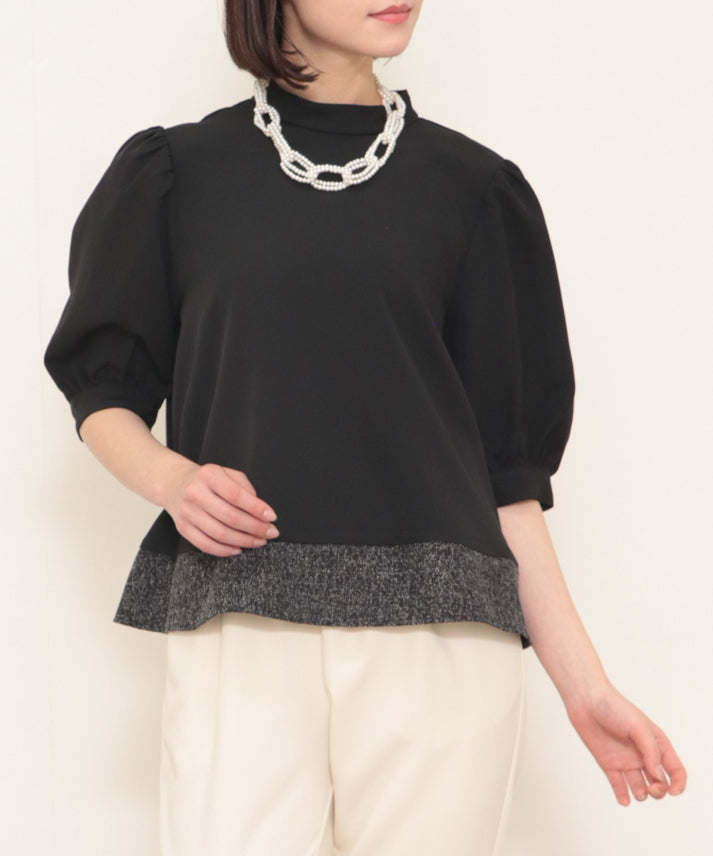 stand collar blouse