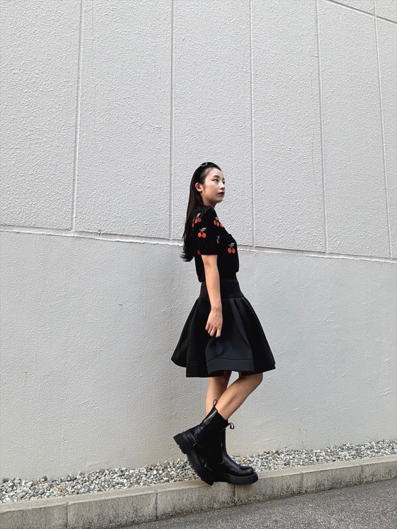 bonding flare mini skirt