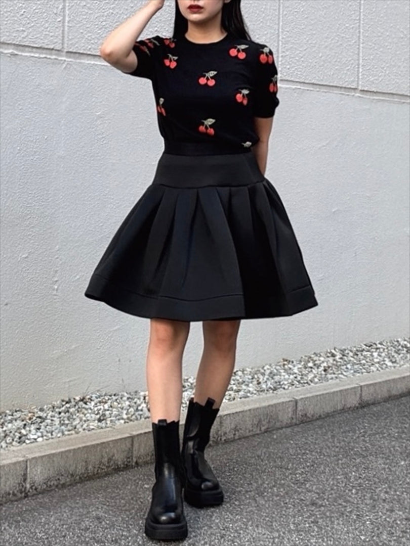 bonding flare mini skirt
