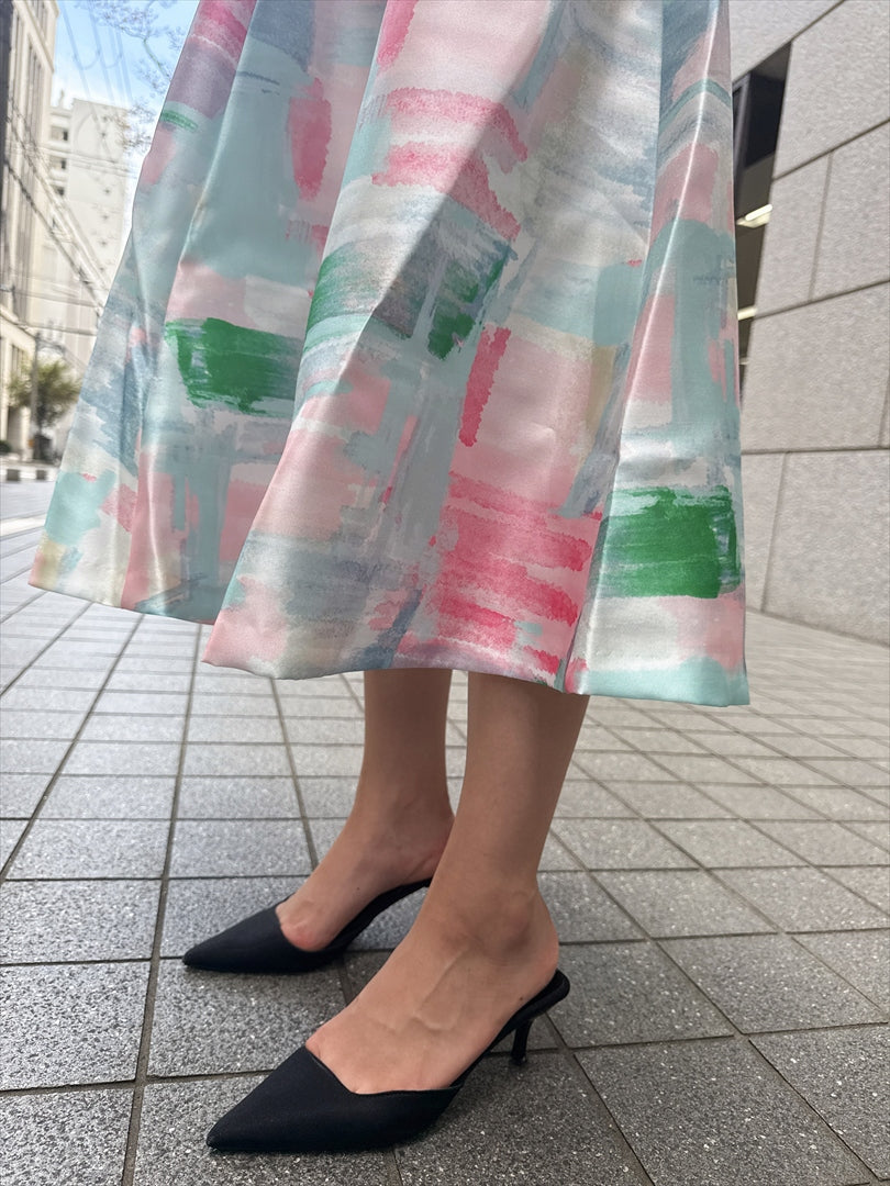 watercolor painting skirt