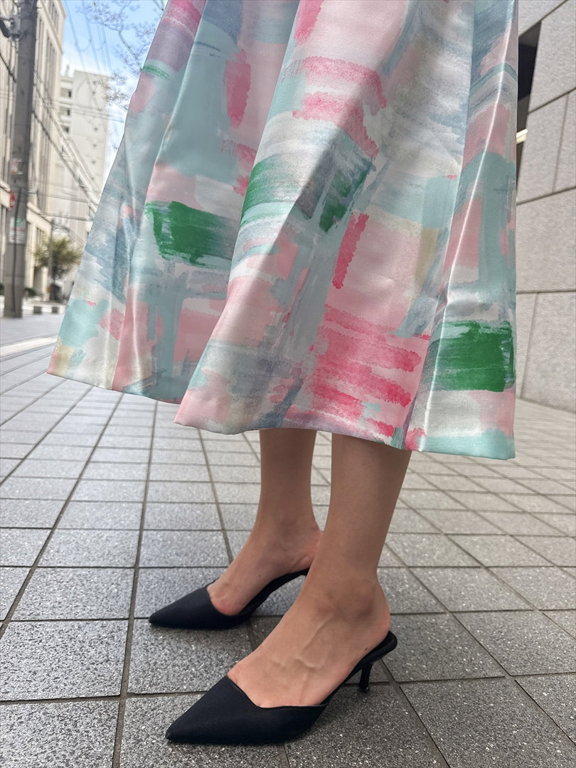 watercolor painting skirt