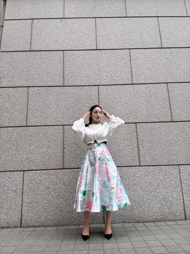 watercolor painting skirt