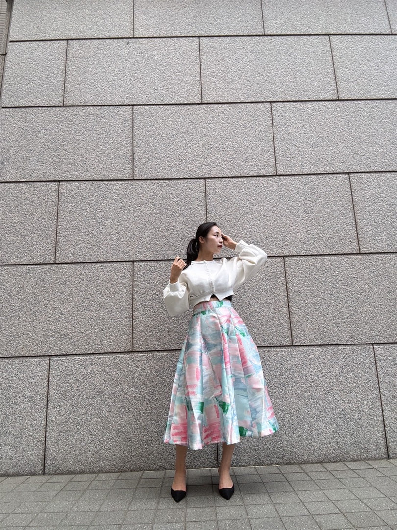 watercolor painting skirt