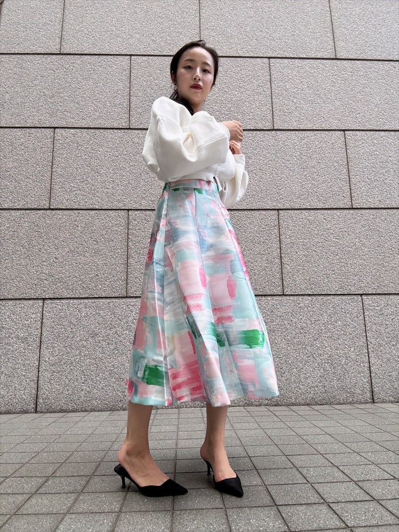 watercolor painting skirt