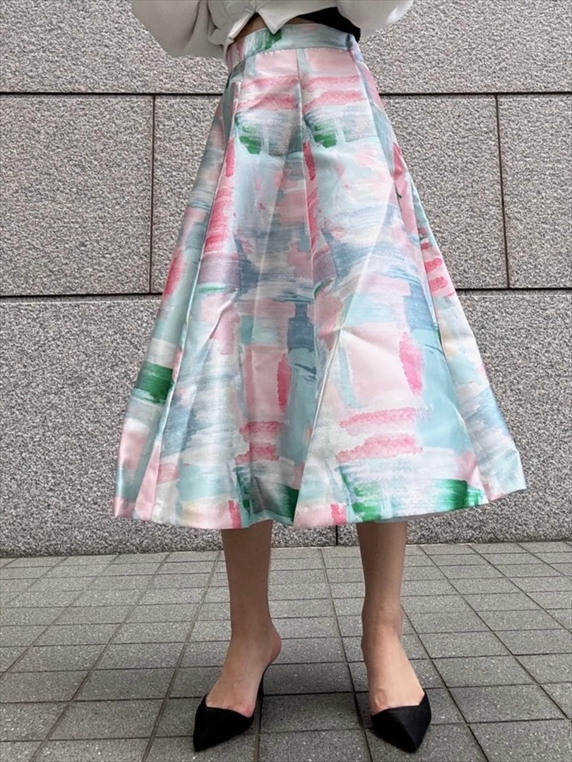 watercolor painting skirt