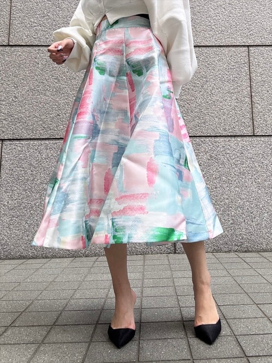 watercolor painting skirt