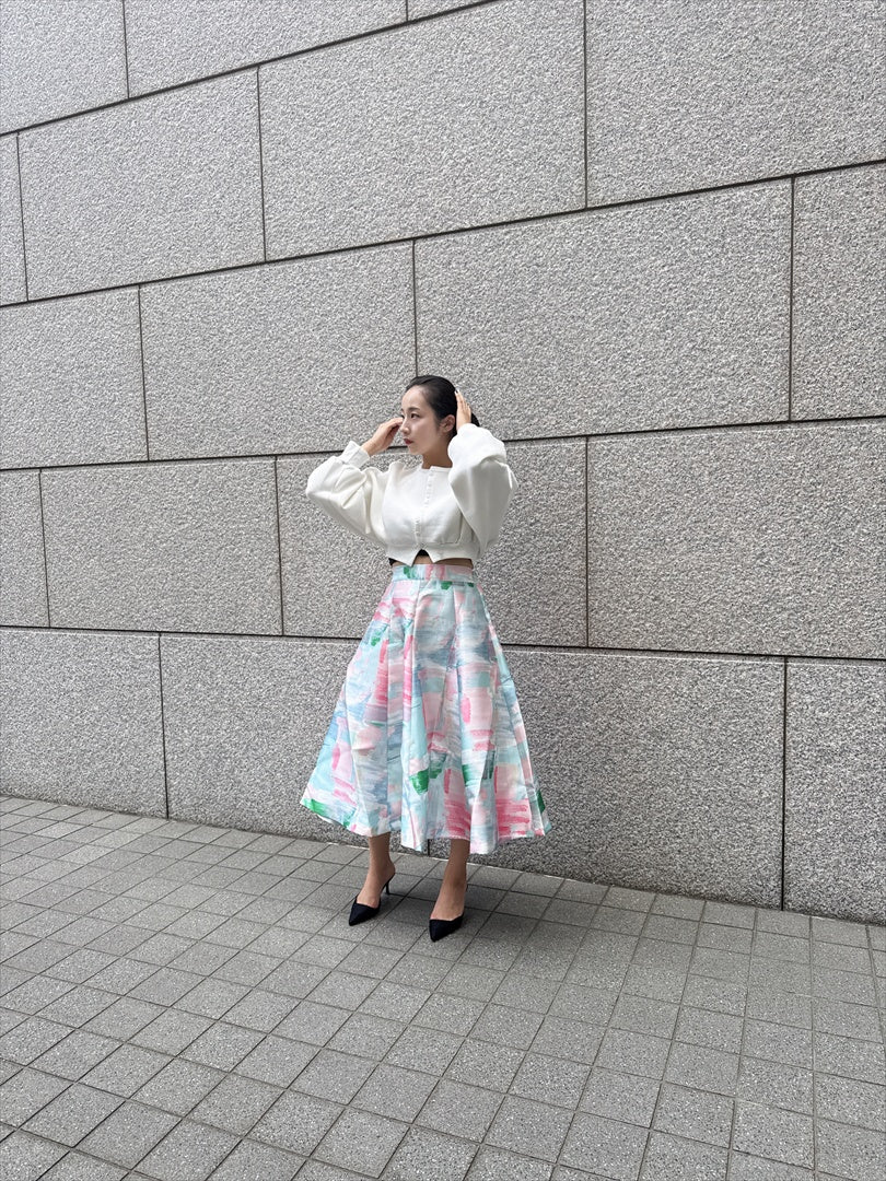 watercolor painting skirt