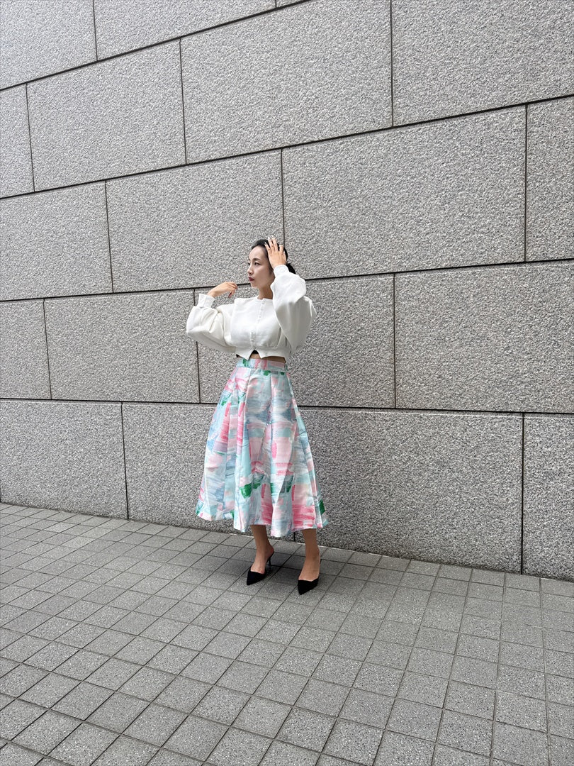 watercolor painting skirt