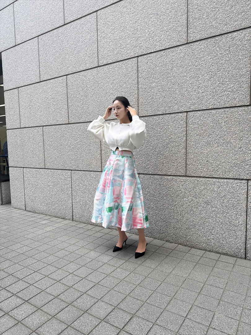 watercolor painting skirt