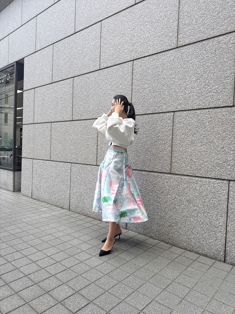 watercolor painting skirt