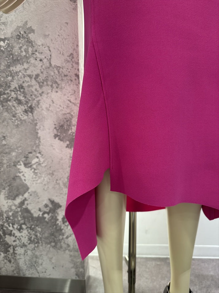 stretch hem asymmetry skirt