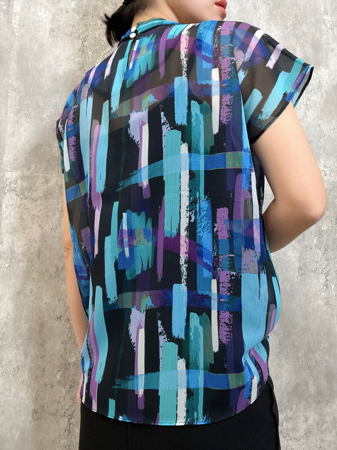paint patterm blouse