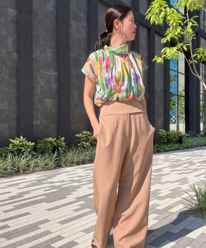 paint patterm blouse