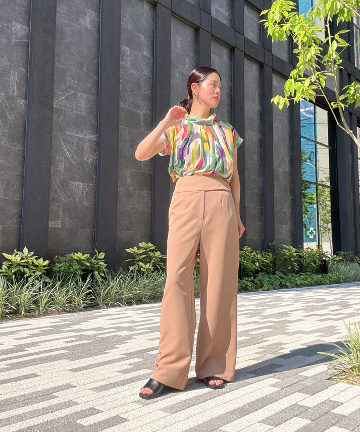 paint patterm blouse