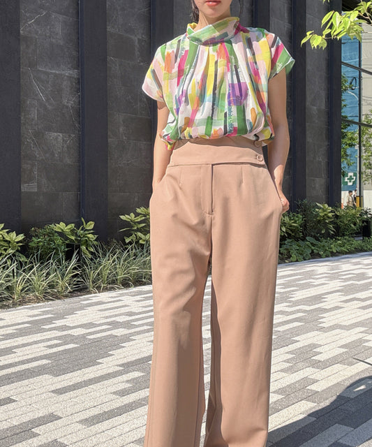 paint patterm blouse