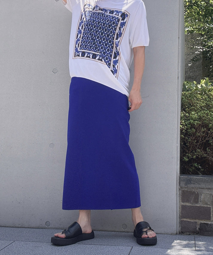 back slit skirt