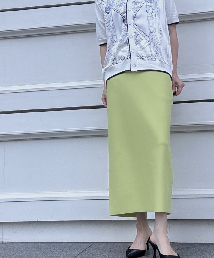 back slit skirt