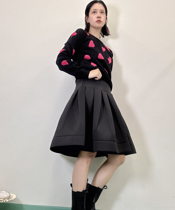 three dimensional heart knit