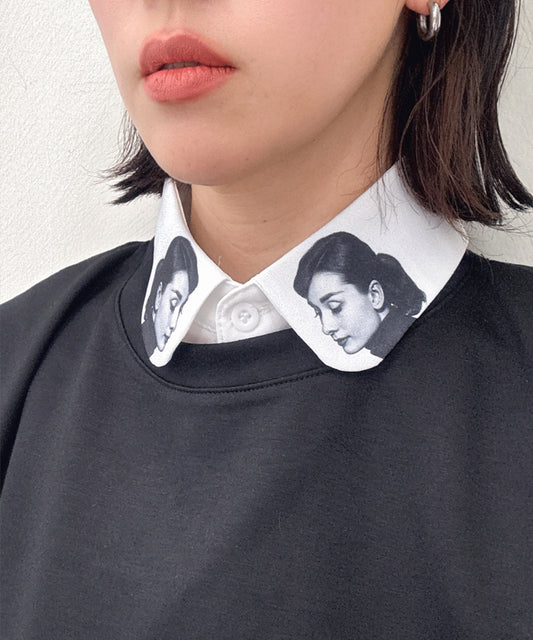 audrey hepburn false collar