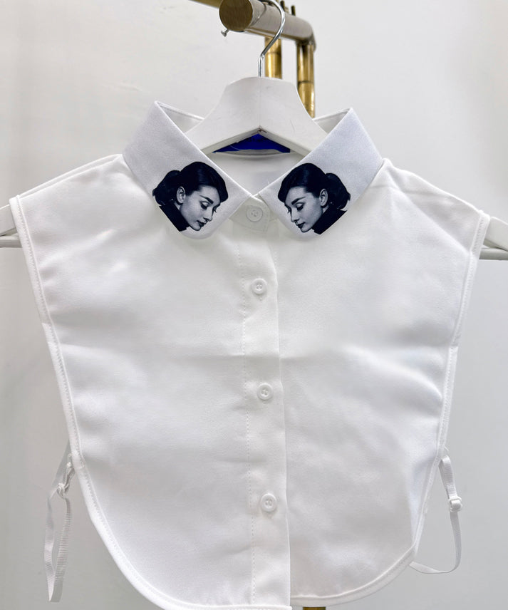 audrey hepburn false collar