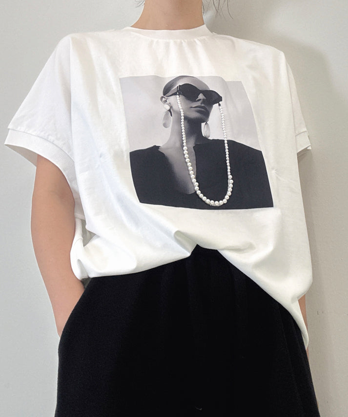 pearl-sunglasses-print-T-shirt