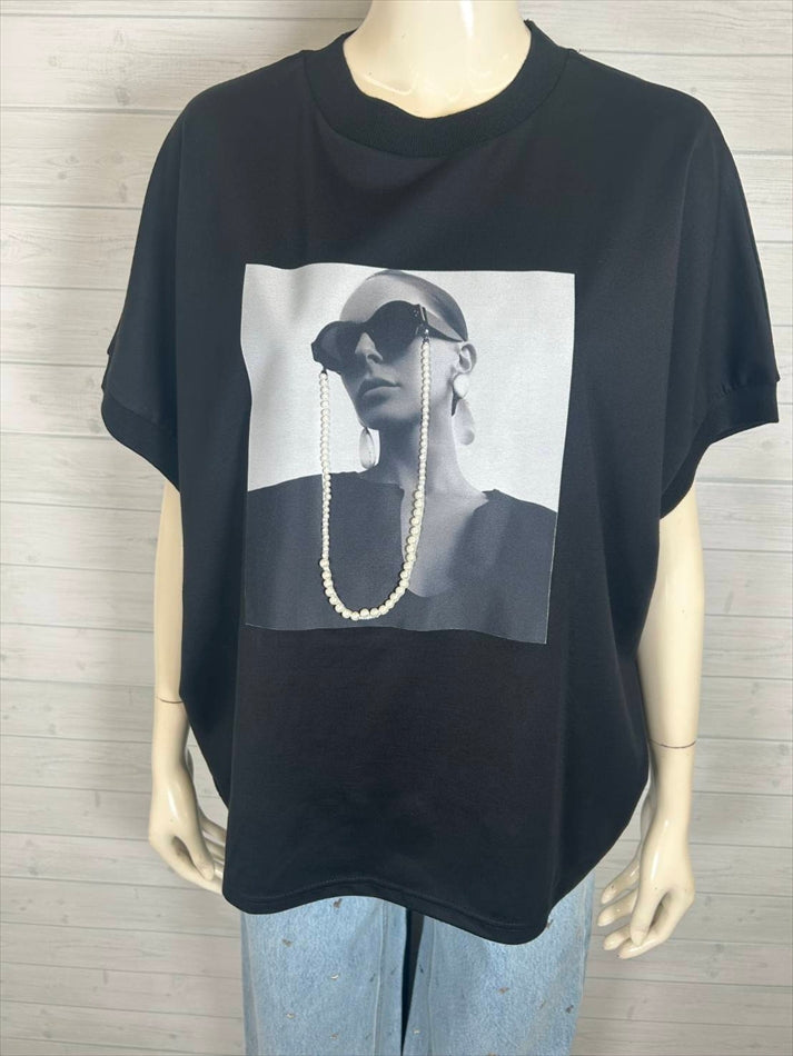 pearl-sunglasses-print-T-shirt
