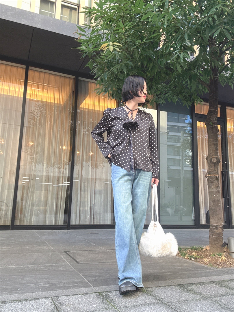 wide denim pants
