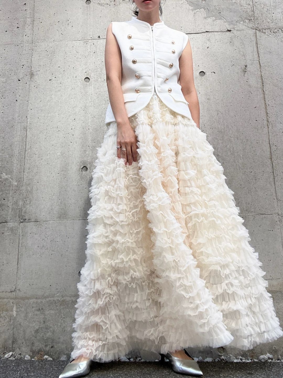 tulle voluminous skirt