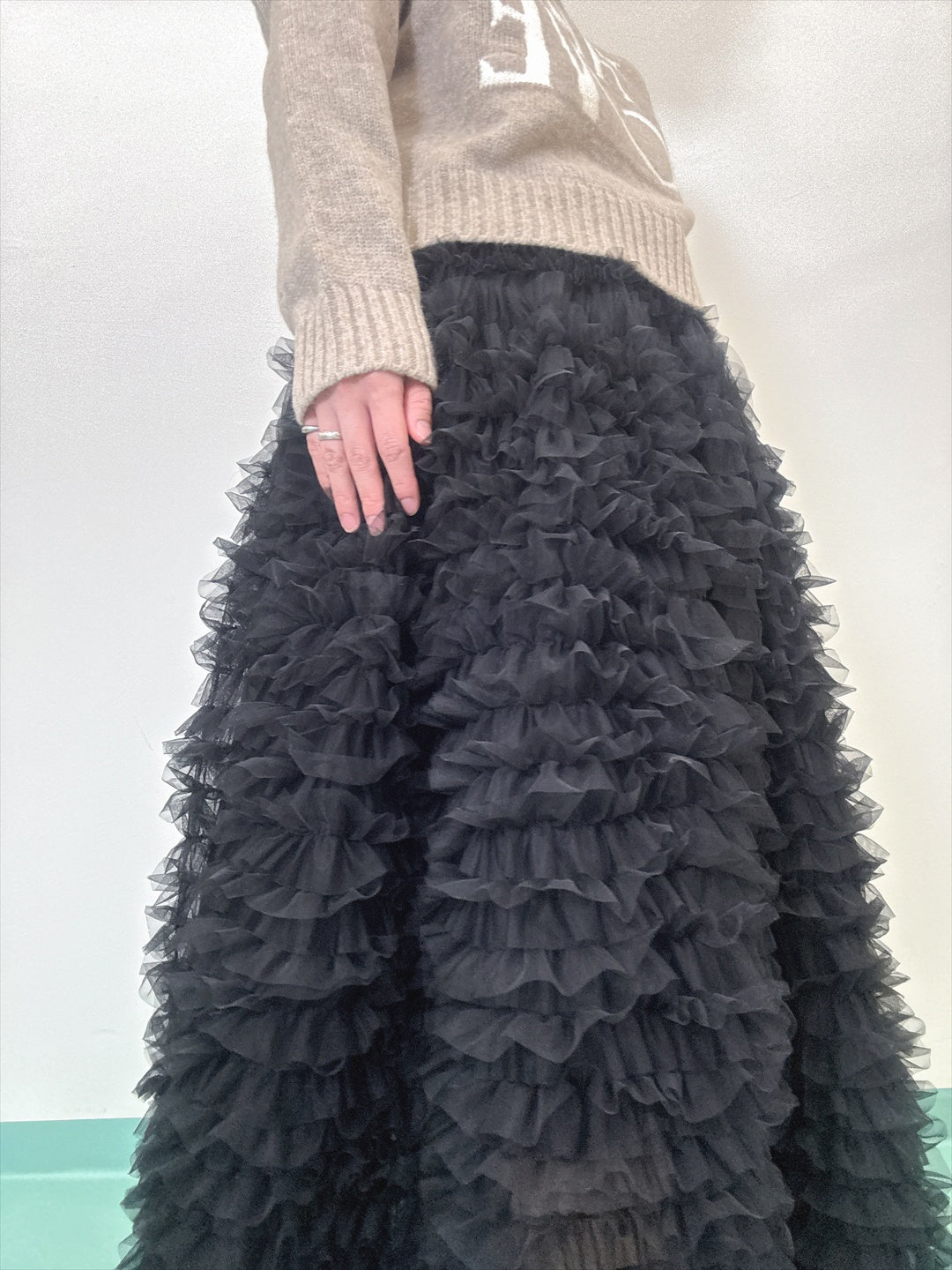 tulle volum frill skirt