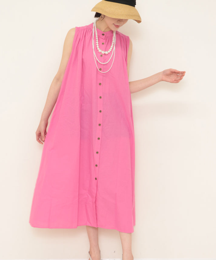 colorful color sleeveless onepiece