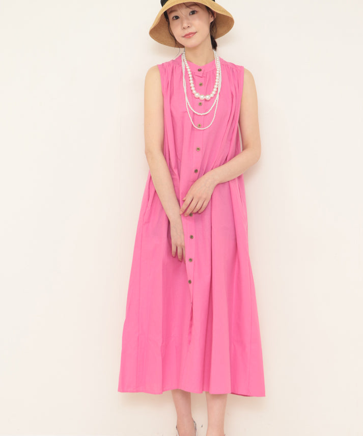 colorful color sleeveless onepiece