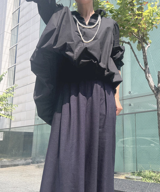 balloon skipper blouse