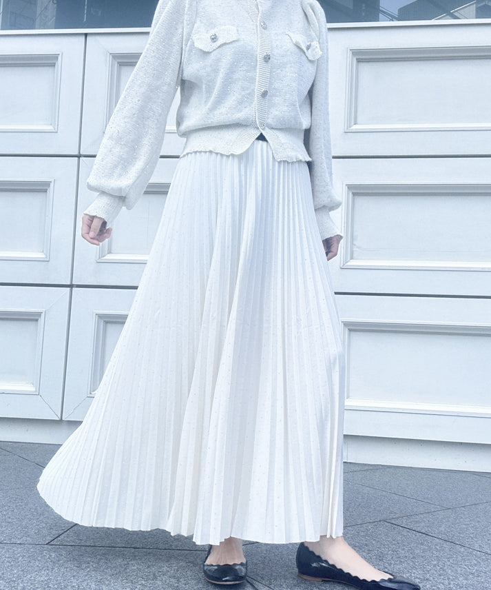 pleated skirt with sparkling
