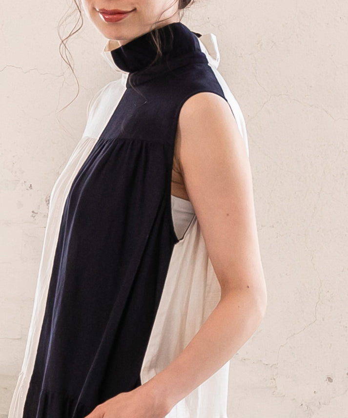 foil high neck bycolor onepiece