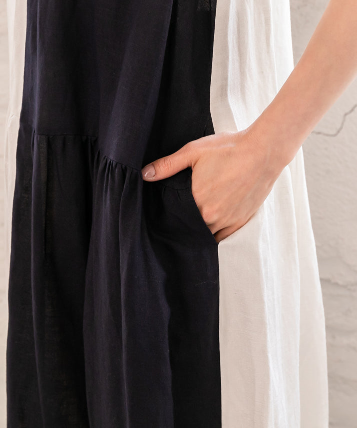 foil high neck bycolor onepiece