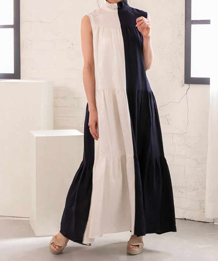 foil high neck bycolor onepiece