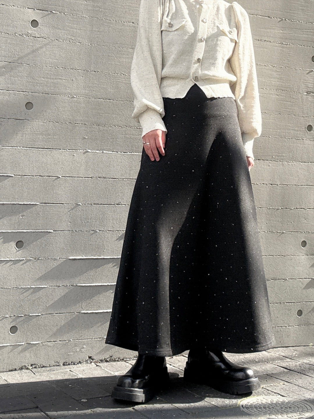 skirt with rhinestones