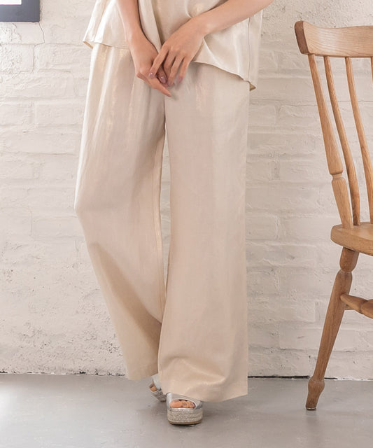 hemp rayon wide pants