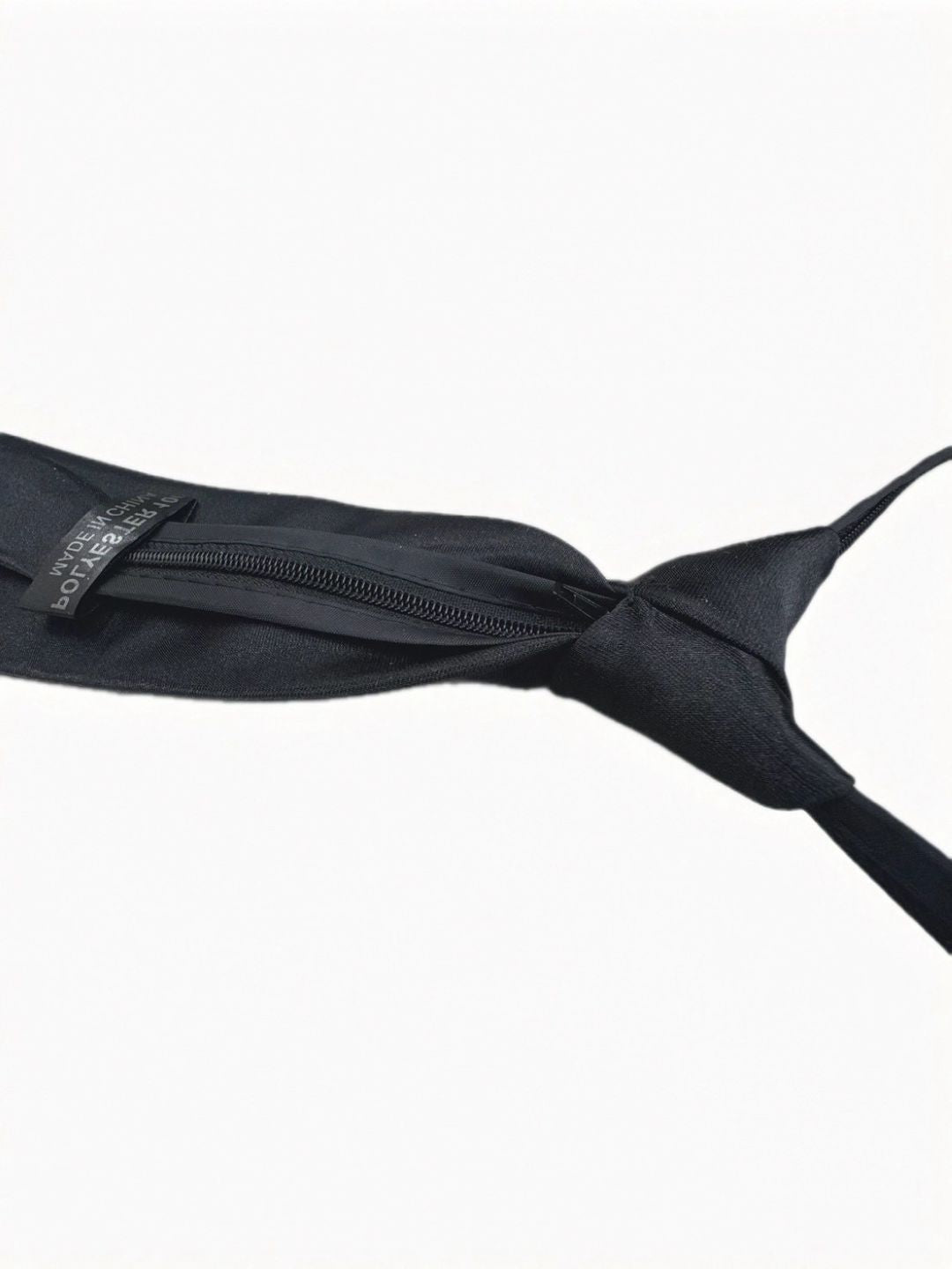 simple black necktie