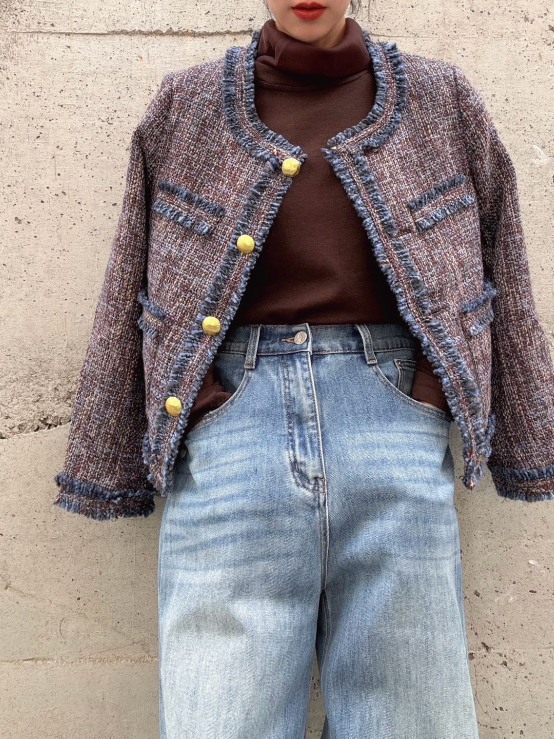 Multicolor Tweed Jacket