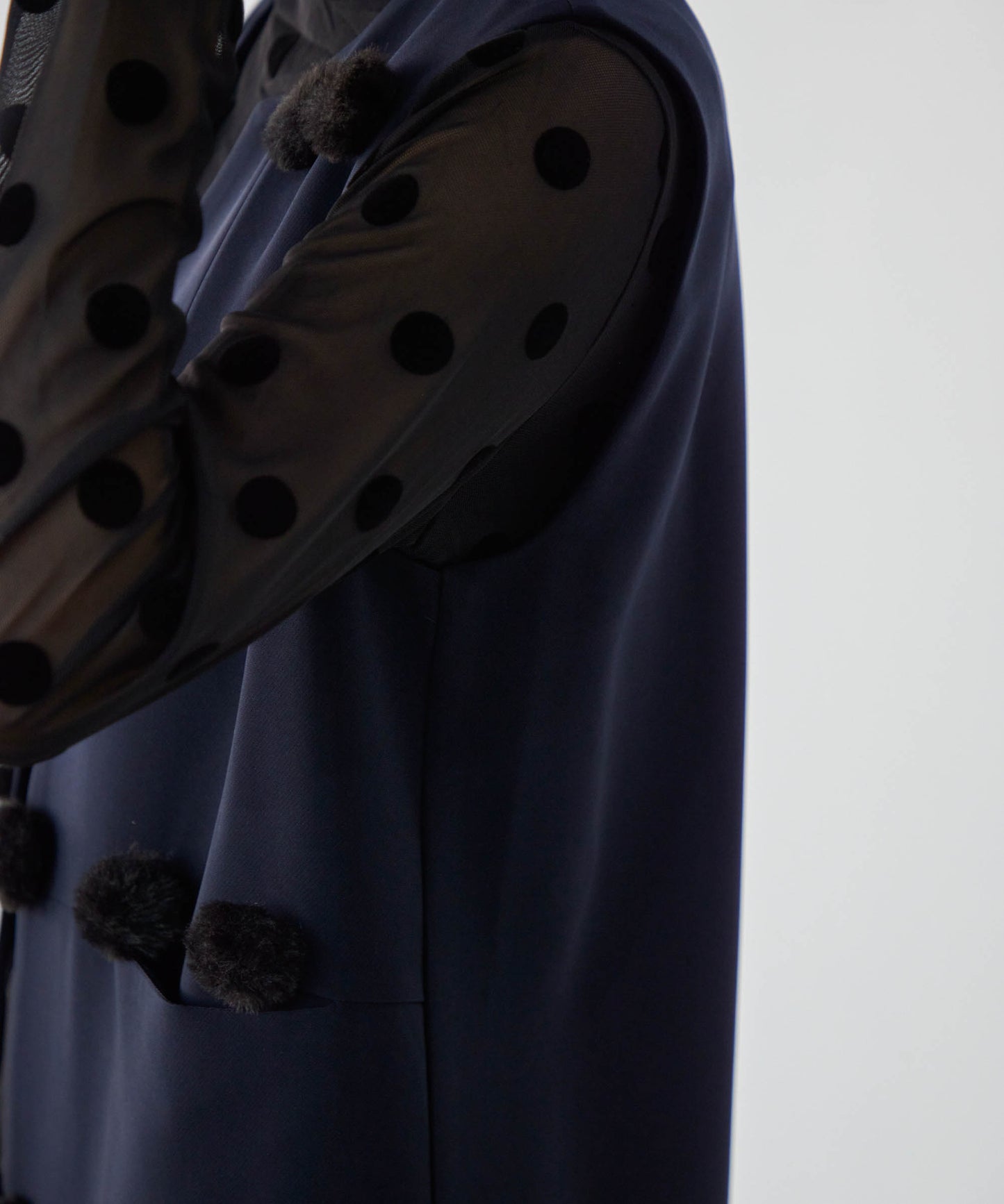 bonbon fur long gilet