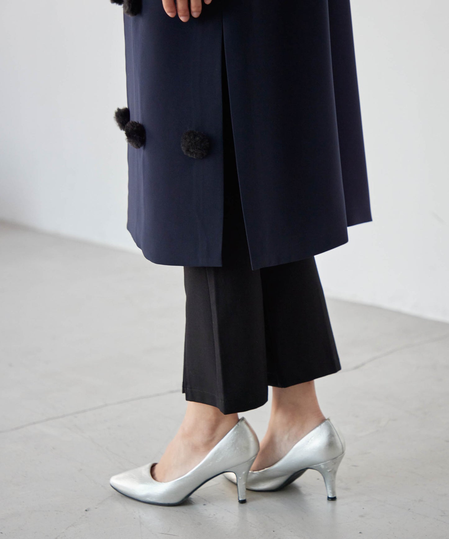 bonbon fur long gilet