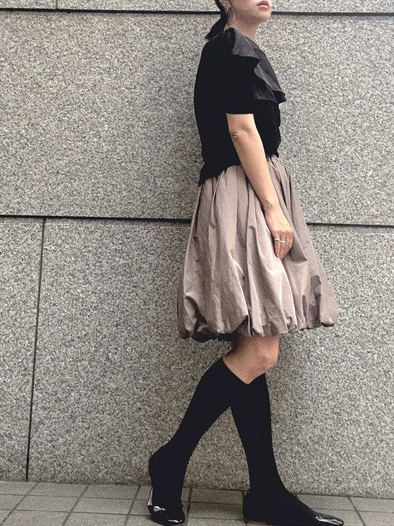 frills shoulder tops