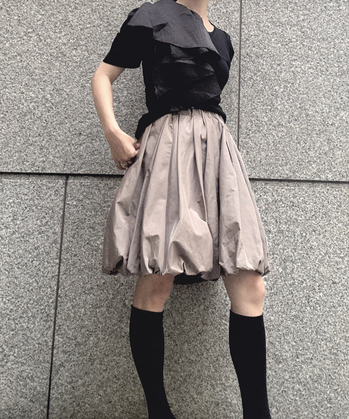 frills shoulder tops