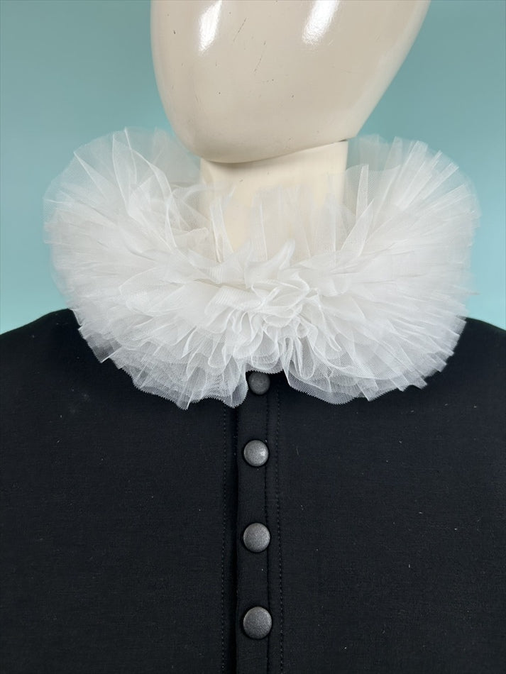 tulle volume false collar