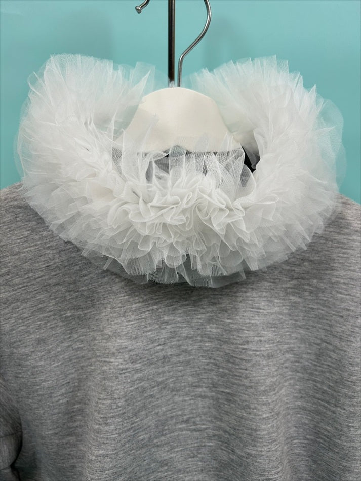 tulle volume false collar