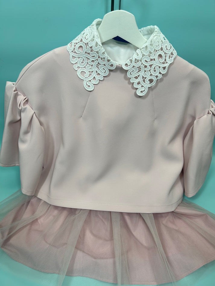 openwork lace false collar