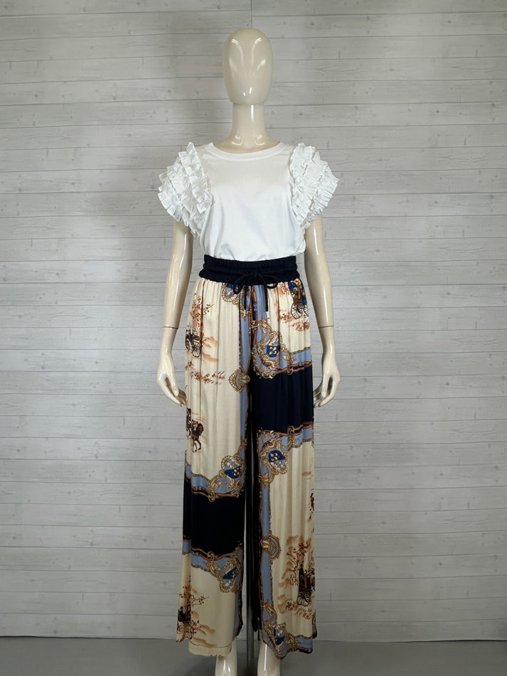 frills sleeve pullover